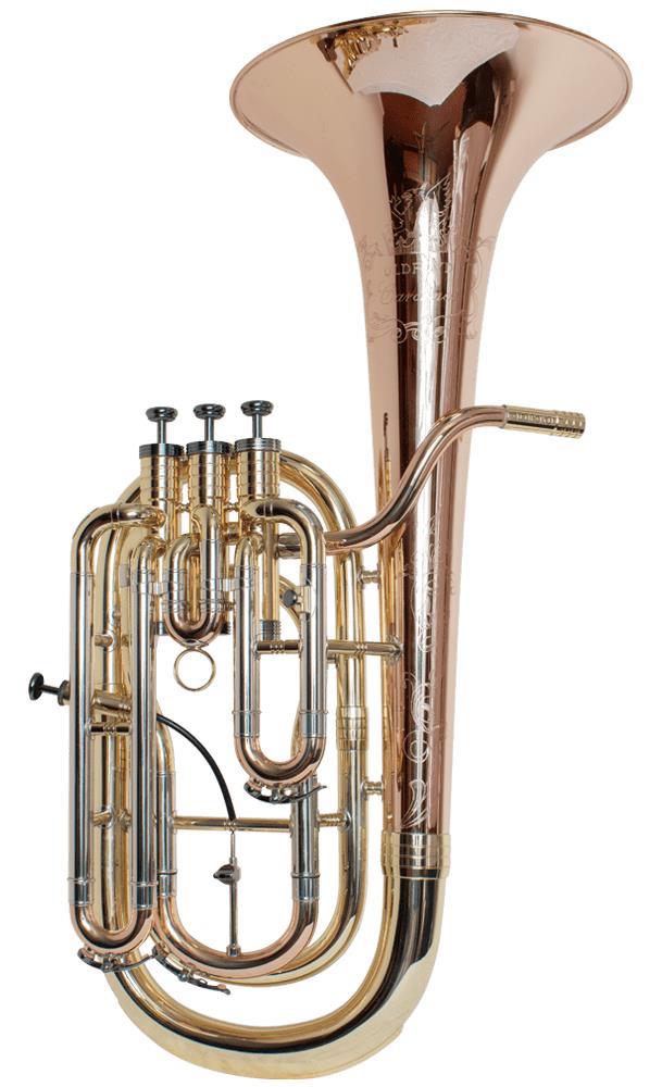 Geneva Oldroyd Cardinal Baritone Horn - Nickel, Rose Brass