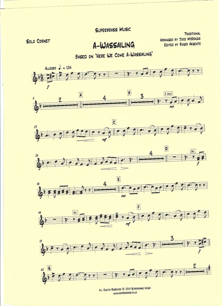 A-Wassailing for Brass Band, arr Jock McKenzie