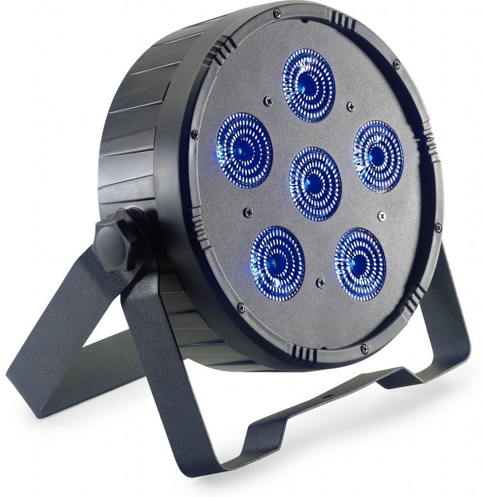 Stagg Flat ECOPAR 6 spotlight with 6 x 12-watt RGBWAUV (6 in 1) LED