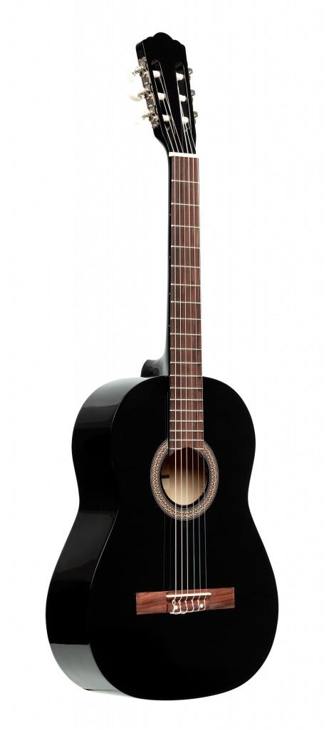 Stagg 3/4 classical guitar with linden top, black
