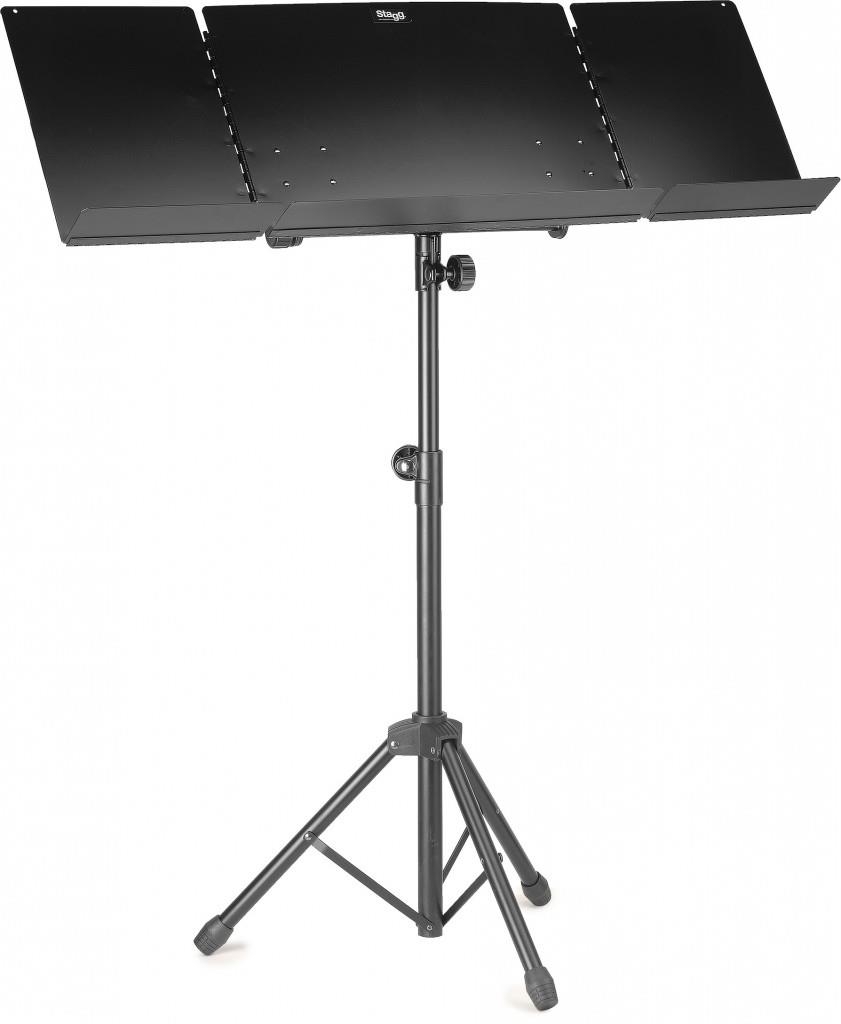 Stagg Orchestral music stand w/ plain metal music rest and expandable sides