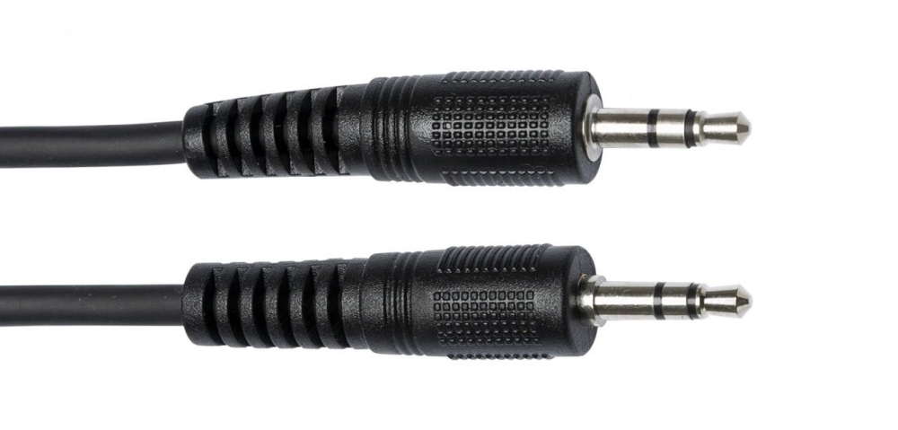 Stagg Stereo audio cable, mini jack/mini jack (m/m), 20 cm (0.66')