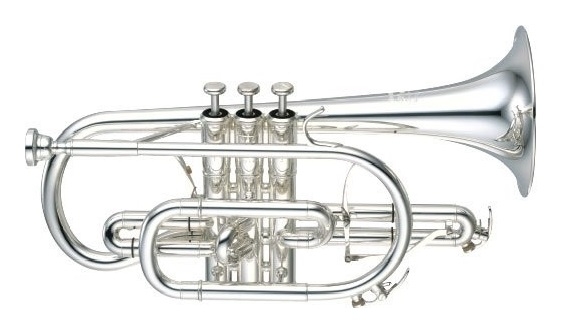 Yamaha YCR8335GS02 Bb 'Neo' Cornet in Silver Plate, Gold Brass Bell