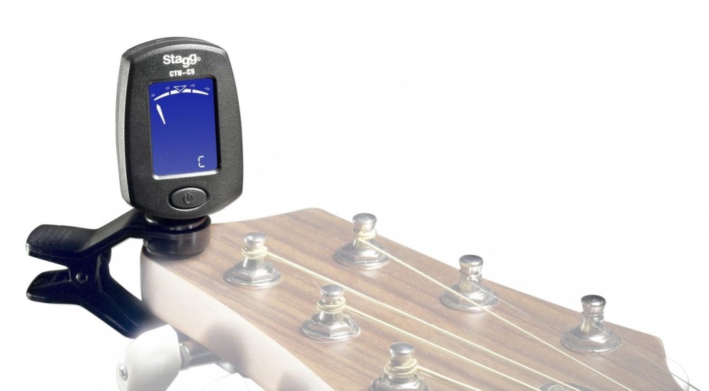 Stagg Clip-on chromatic tuner for guitar, bass, violin & ukulele