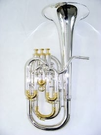 Sterling Virtuoso Baritone - Silver Plate Heavy Bell Gold Fittings