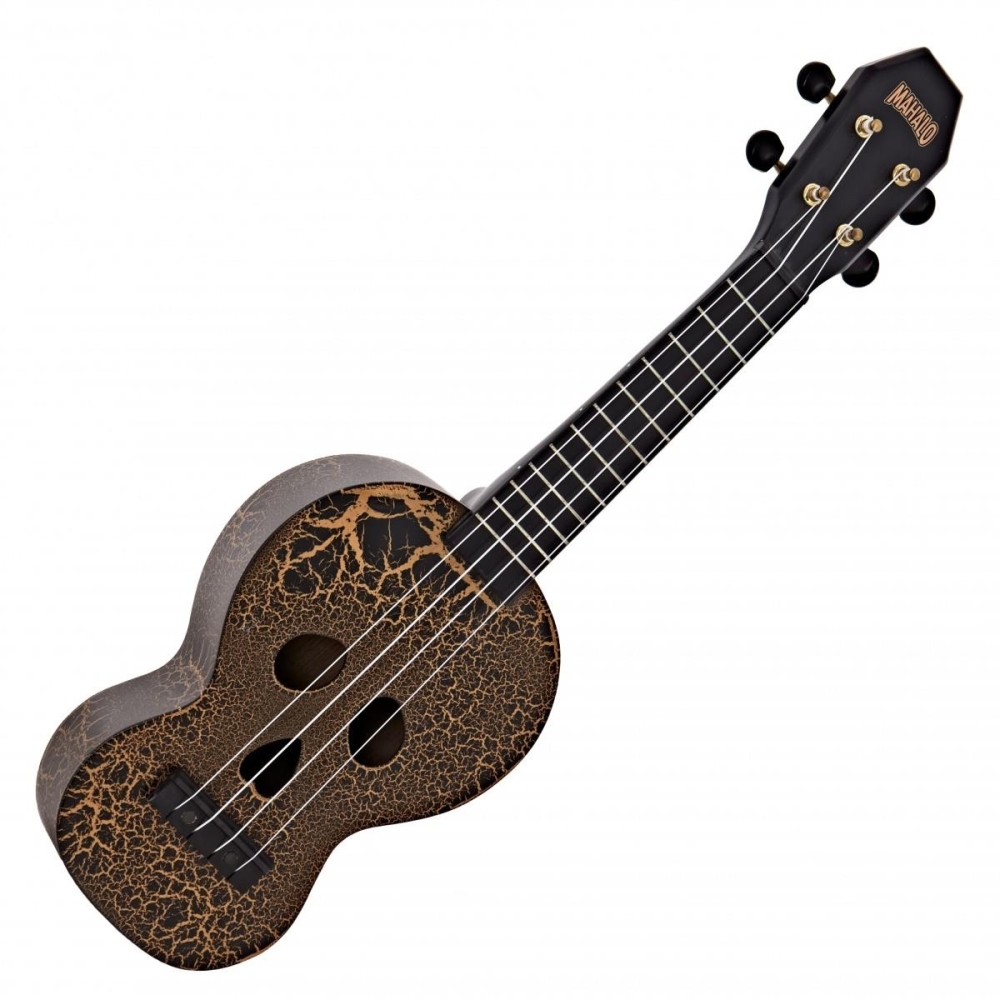 Mahalo Ukulele Creative Skull, Black