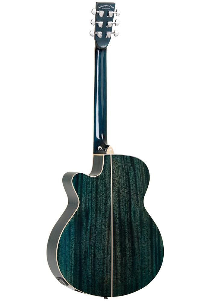 Tanglewood Super Folk Cutaway, All Mahogany, Aqua Blonde Gloss EQ