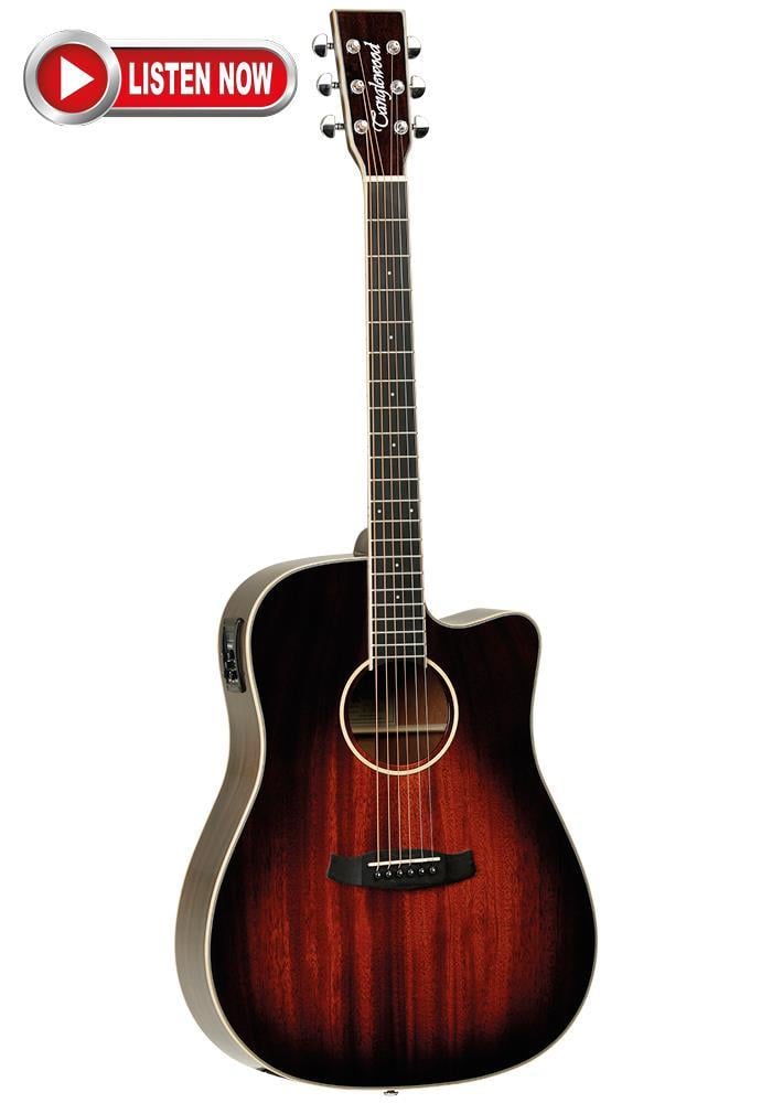 Tanglewood Dreadnought Cut Solid Antique Vintage Eq