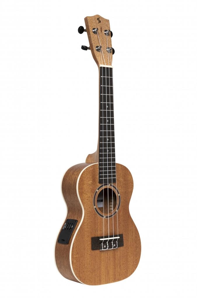 Stagg Acoustic-electric concert ukulele with sapele top and gigbag