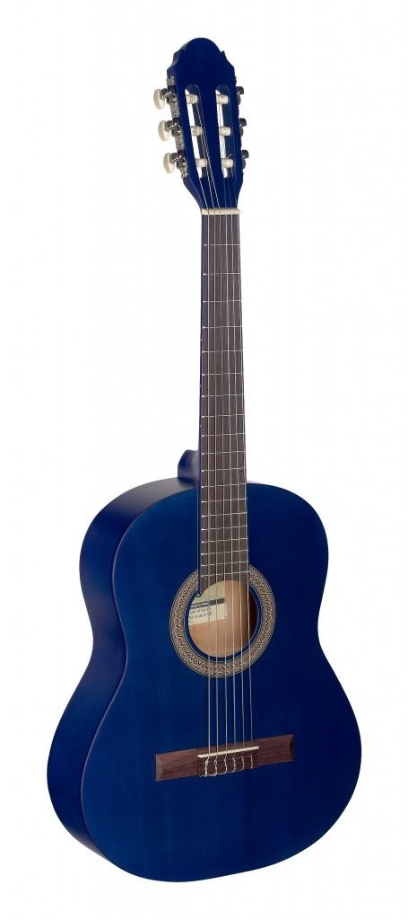 Stagg 1/2 blue classical guitar with linden top