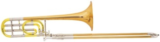 Conn 88H Bb & F Rose Brass Bell Trombone Closed Wrap