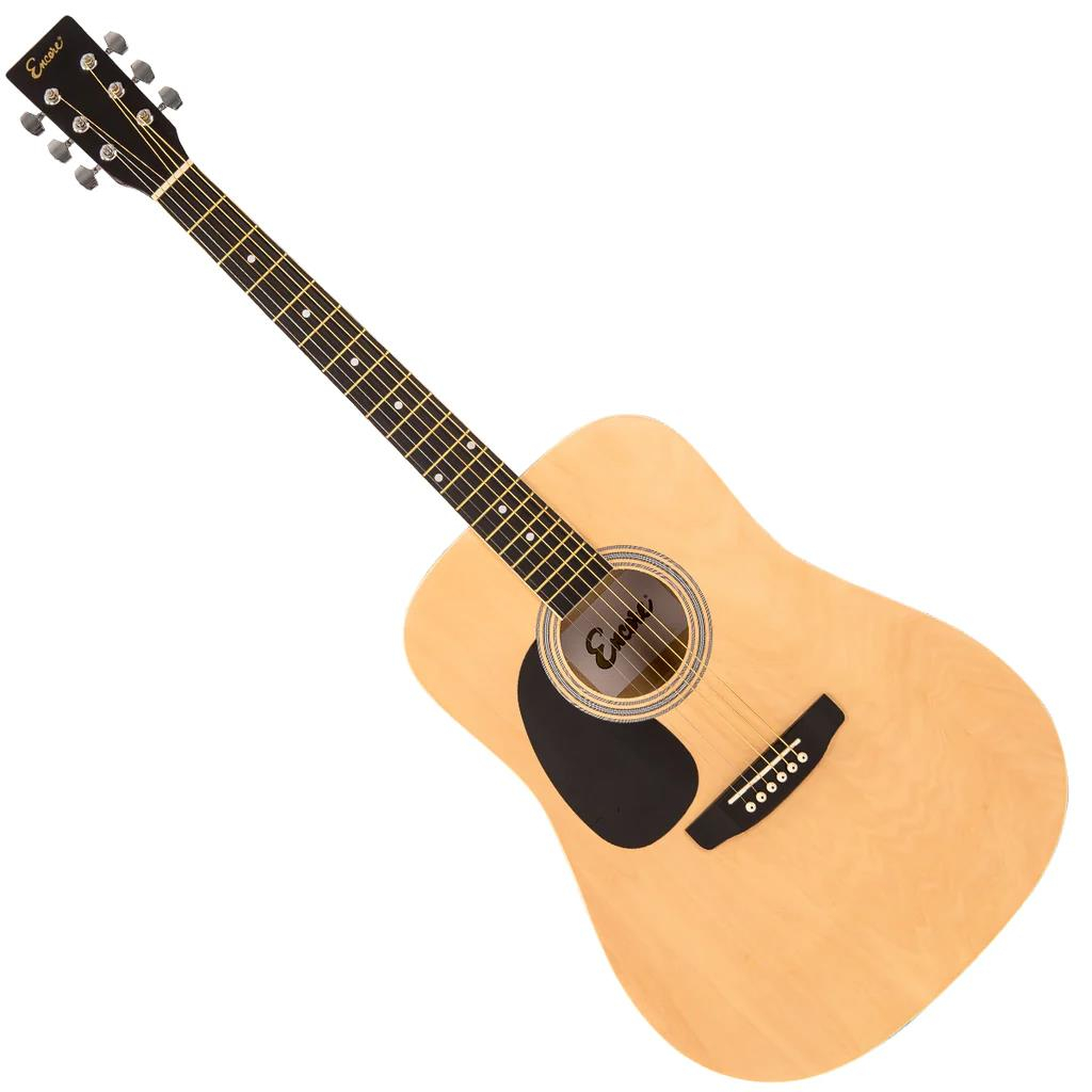 Encore Acoustic Guitar - Left Handed - Natural