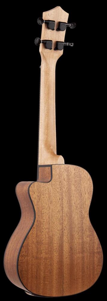 Eddy Finn Mahogany Herringbone Concert Ukulele - Electric