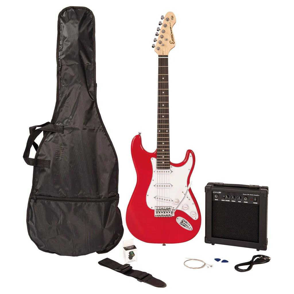 Encore E60 Blaster Electric Guitar Outfit - Gloss Red