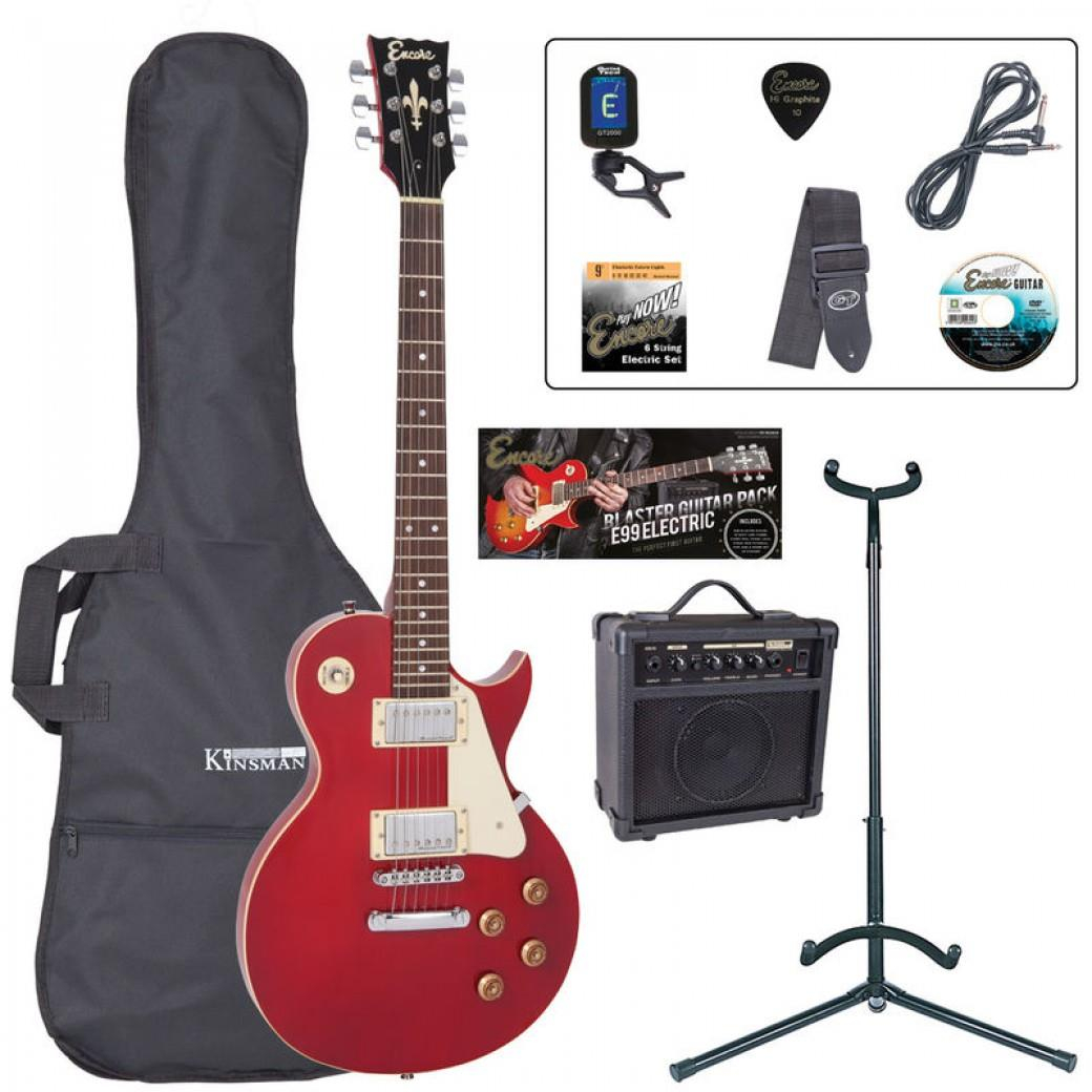 Encore Electric Guitar Outfit - Wine Red