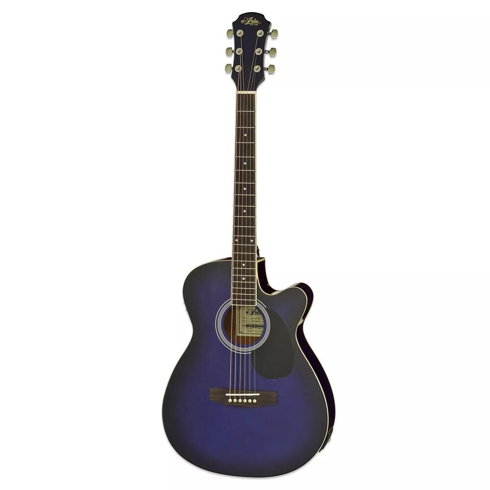 Aria Acoustic Guitar C/E Blue Shade