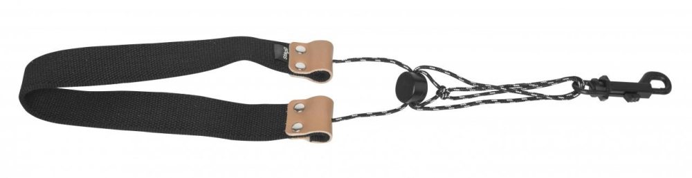 Stagg Fully-adjustable GoodGroove saxophone strap with soft neck padding, black