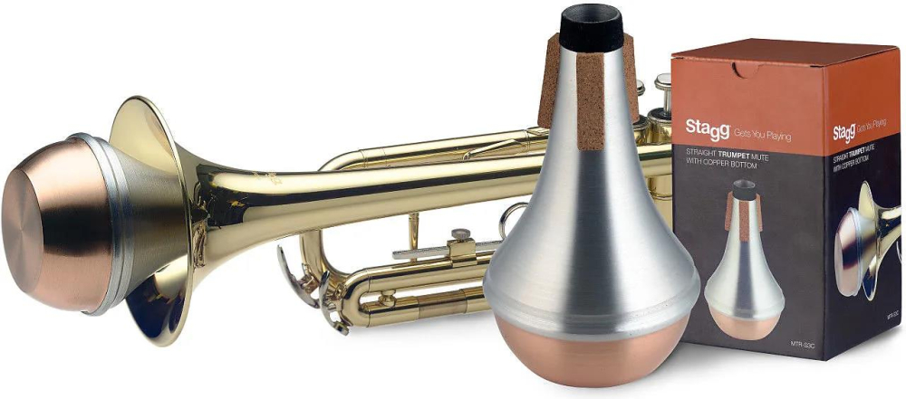 Stagg Straight mute for trumpet, with copper bottom