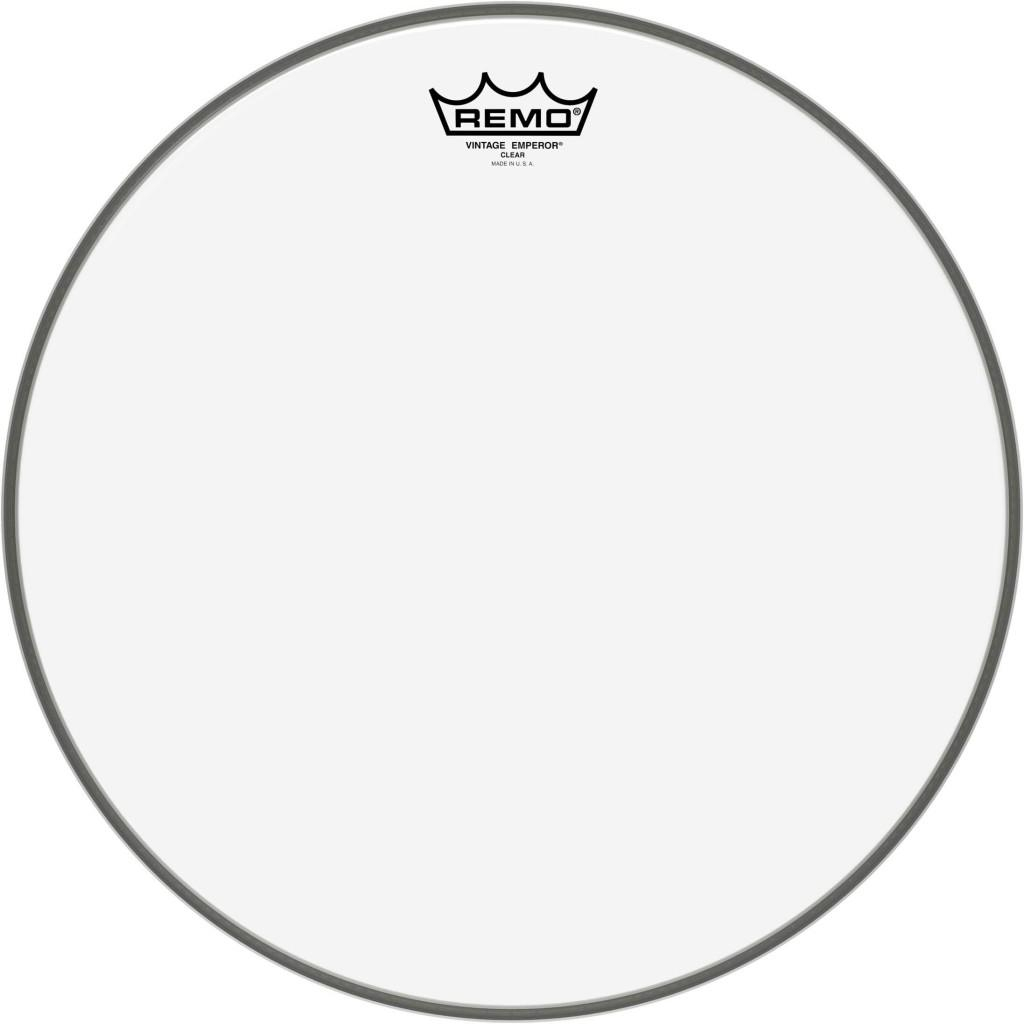 Remo 15" Vintage Emperor clear tom/snare/floortom head.