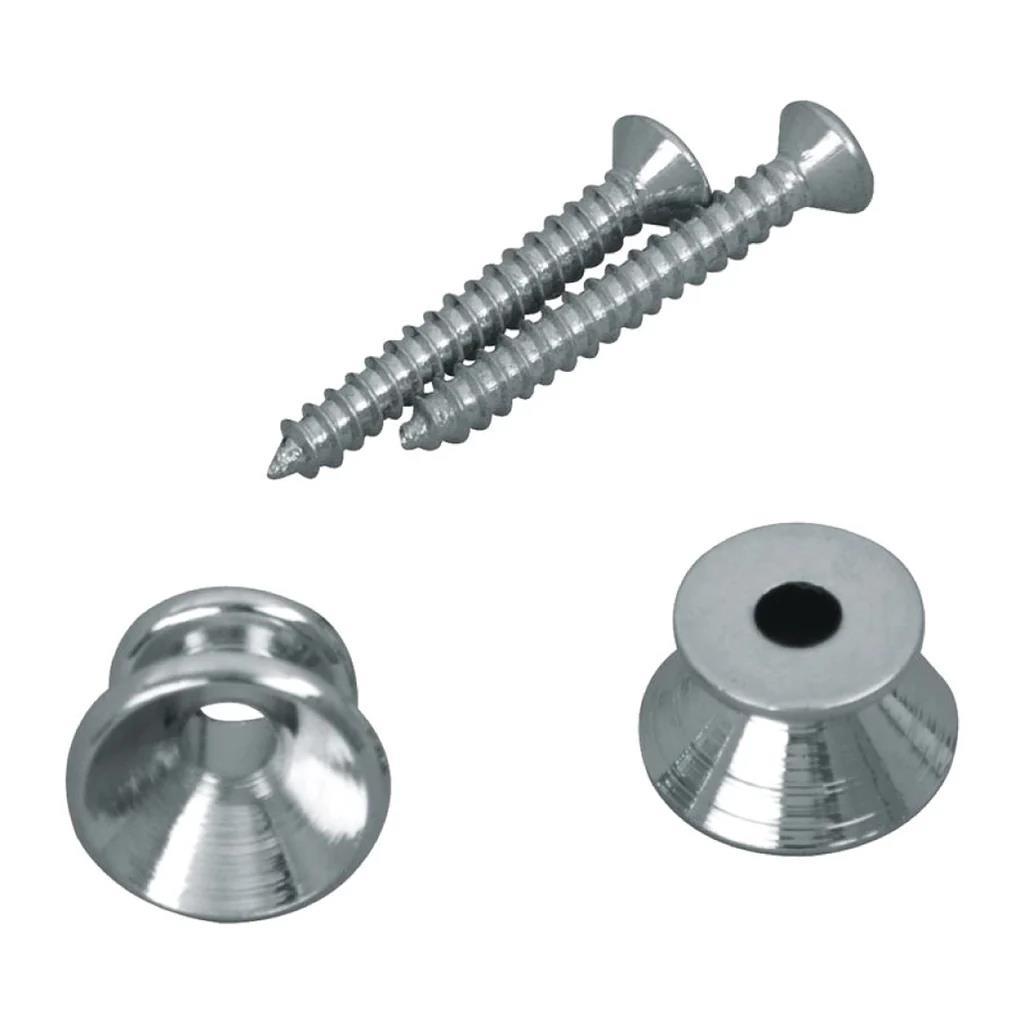 D'Andrea Strap Buttons Chrome