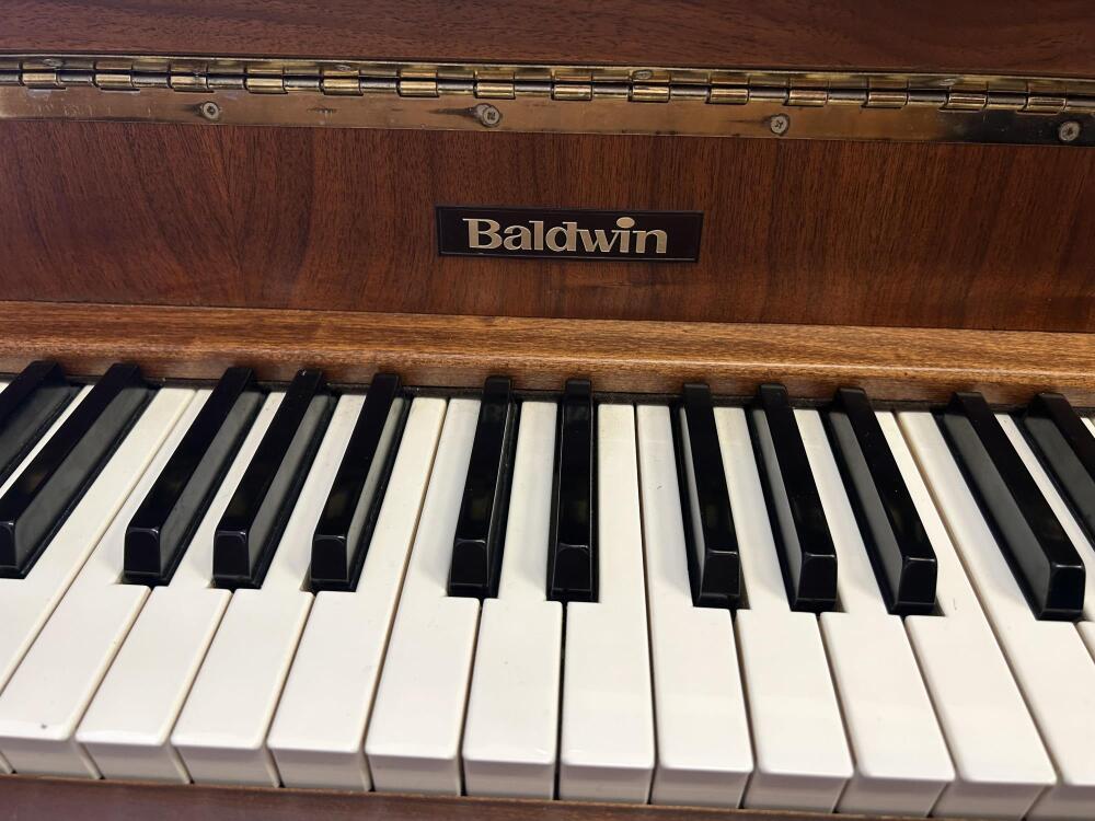 Baldwin Monarch Upright Piano - Satin Walnut made in USA