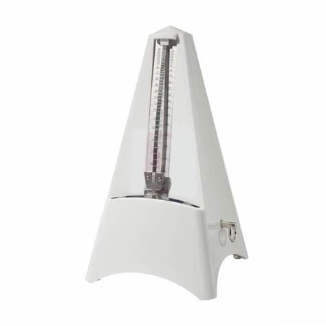 Wittner Tower Line Metronome with Bell - White