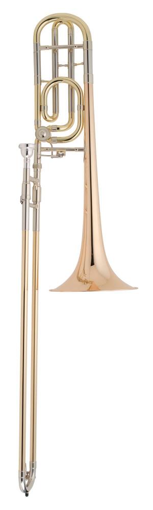 Conn 88H Bb & F Rose Brass Bell Trombone Closed Wrap