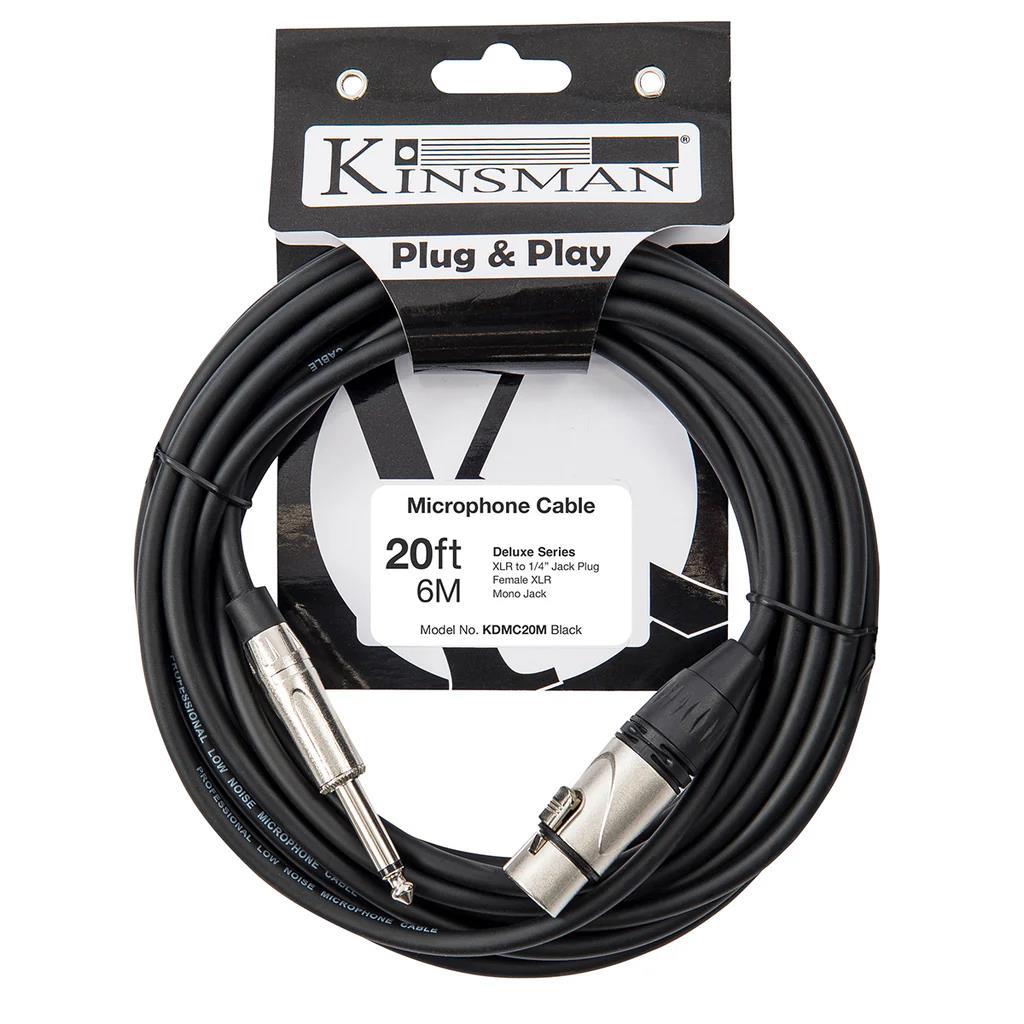 Kinsman Deluxe Mono Microphone Cable - 20FT