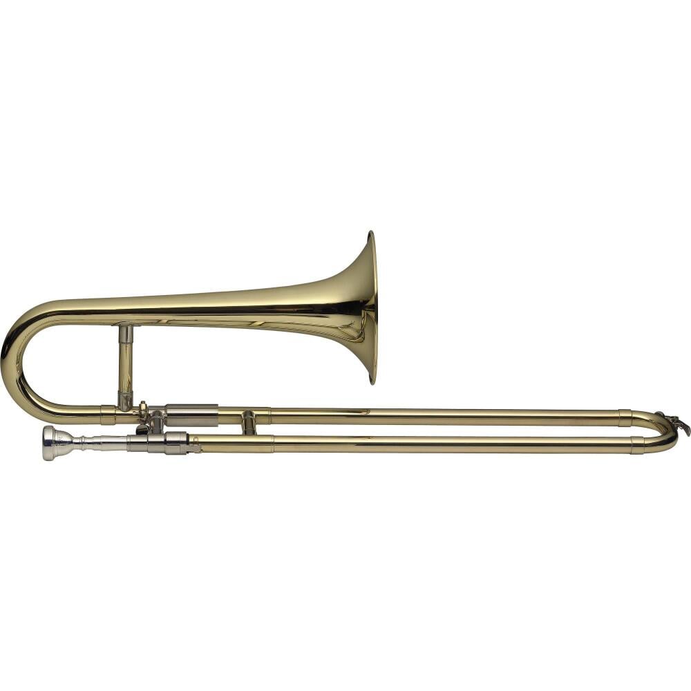 Stagg Bb slide trumpet, ML-bore, body in brass, with soft case