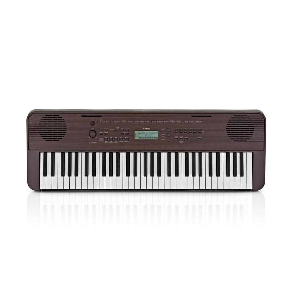 Yamaha PSR-E360 Digital Keyboard - Dark Walnut