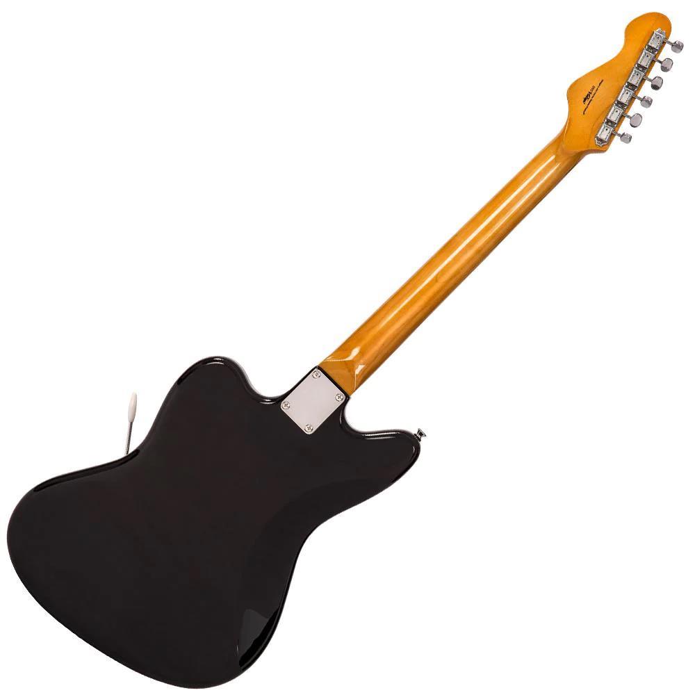 Vintage V65 Electric Guitar With Vibrato - Gloss Black