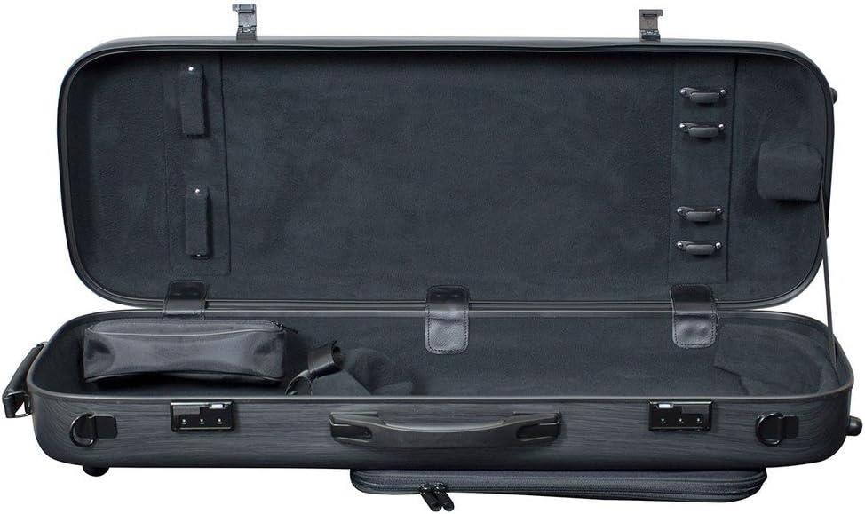 Hidersine Case Polycarbonate Viola Oblong Brushed Silver