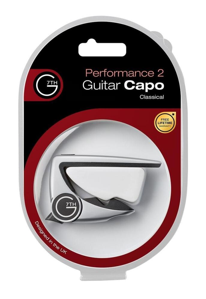 G7th Capo Performance 2 Classical Guitar - Silver