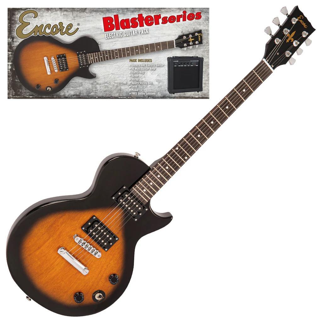 Encore E90 Blaster Electric Guitar Outfit - Tobacco Sunburst