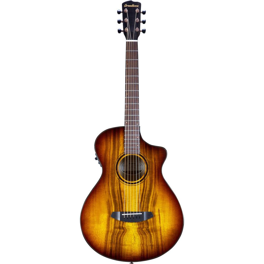 Breedlove Pursuit Exotic Concertina Tiger Eye CE, Myrtle Wood
