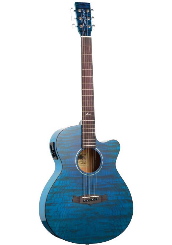 Tanglewood Acoustic Guitar Azure Super Folk Blue