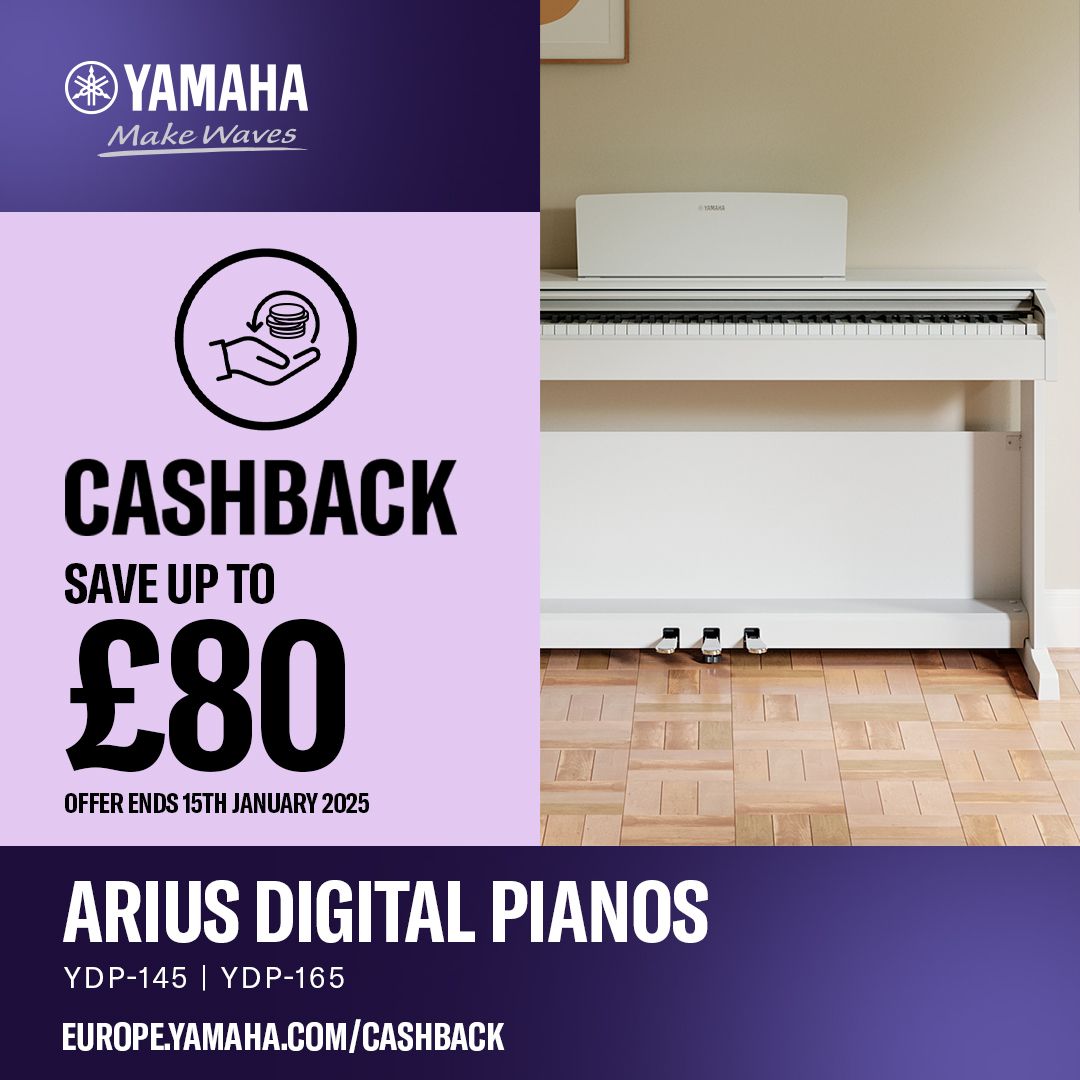 Yamaha YDP165 Arius Digital Piano - White Ash