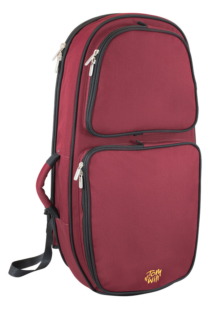 Tom & Will Baritone Horn Gig Bag - Burgundy with Black Trim