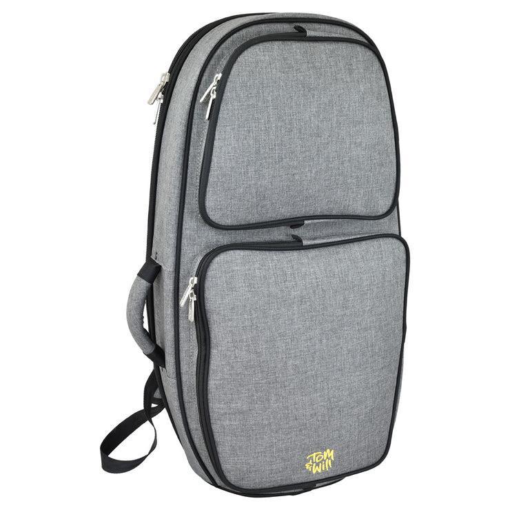 Tom & Will Baritone Horn Gig Bag - Grey with red interior