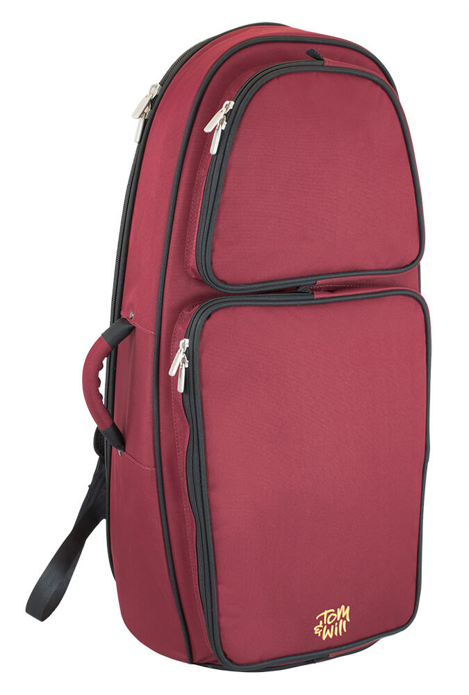 Tom & Will Euphonium Gig Bag - Burgundy with Black Piping