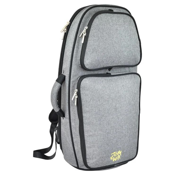 Tom & Will Tenor Horn Gig Bag - Grey with Red Interior