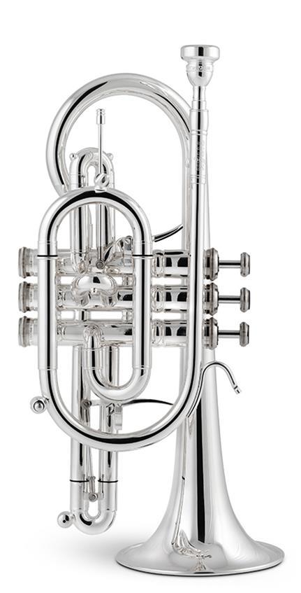 Stomvi Bb Titan Bell-flex Bell Cornet Silver Plated Standard