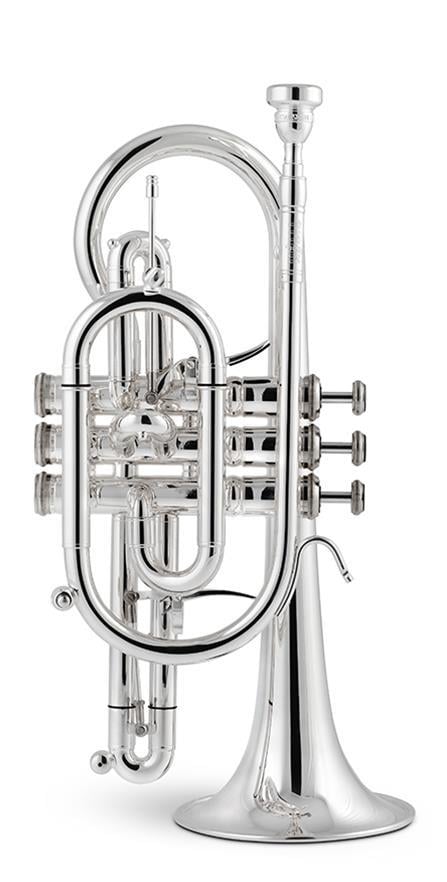 Bb Titan Copper Bell Cornet Silver Plated Standard