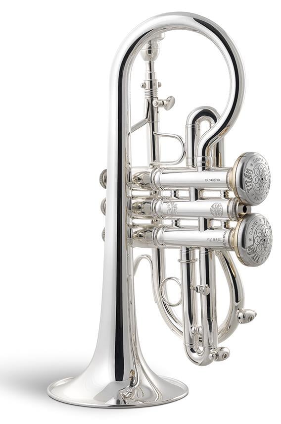 Stomvi Eb Titan Copper Bell Cornet Silver Plated Standard