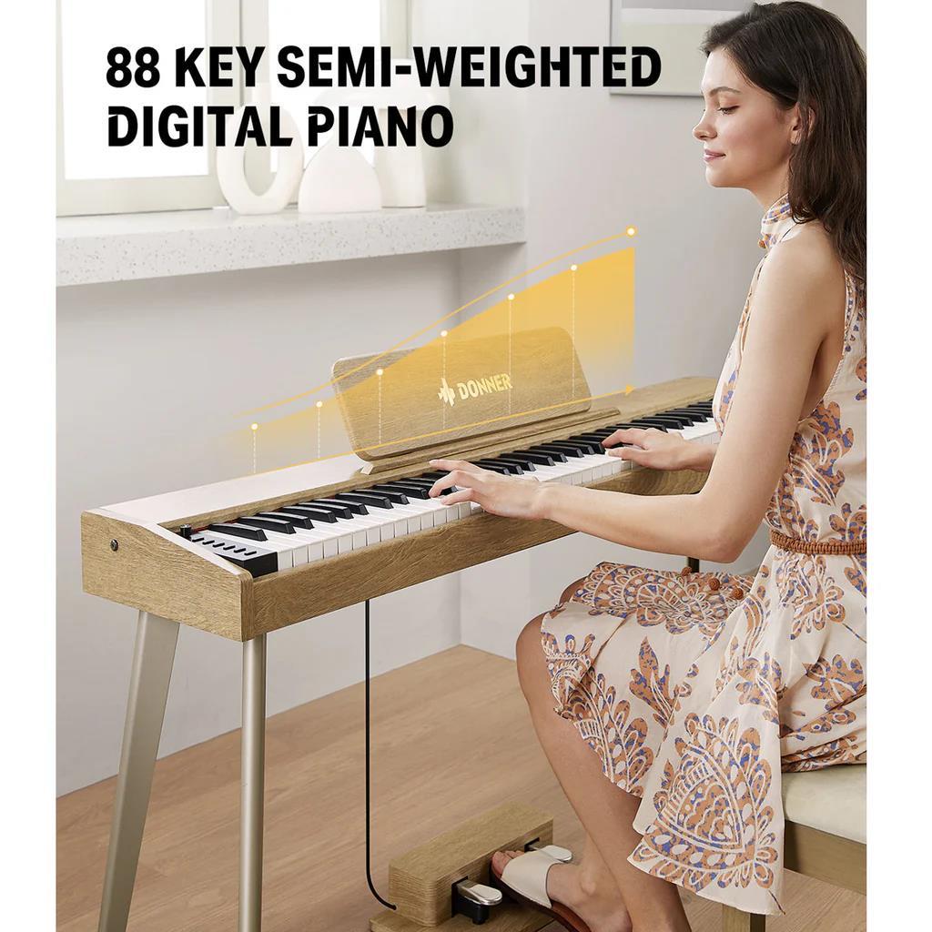 Donner Semi-weighted upright digital piano