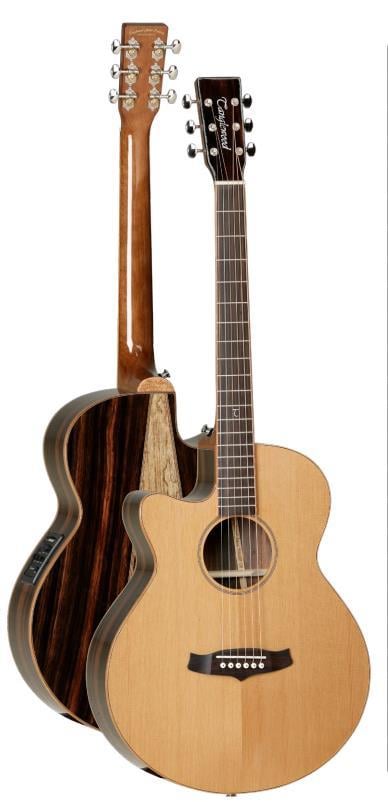 Tanglewood Java Super Folk Cutaway - Solid Cedar Top, Amara/Spalt Mango Bac