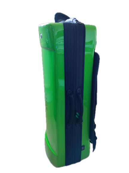 EV3 Double Trombone Case for Bass and Tenor Trombones Basic Green