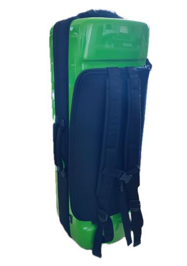 EV3 Double Trombone Case for Bass and Tenor Trombones Basic Green