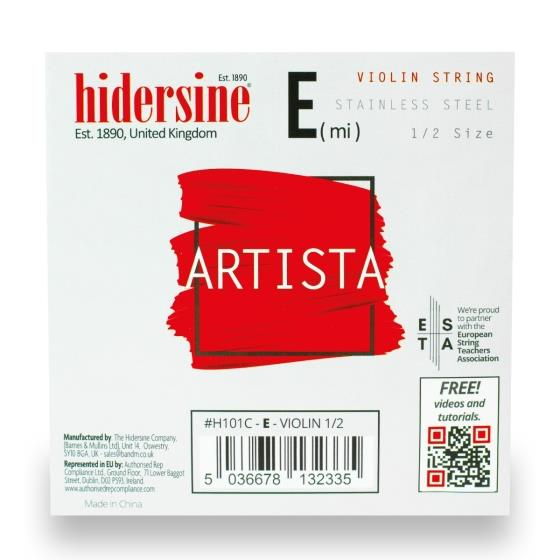 Hidersine Violin E Steel 1/2 -1/4