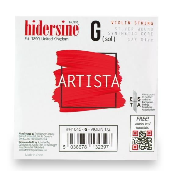 Hidersine Violin G Synthetic Core 1/2 - 1/4